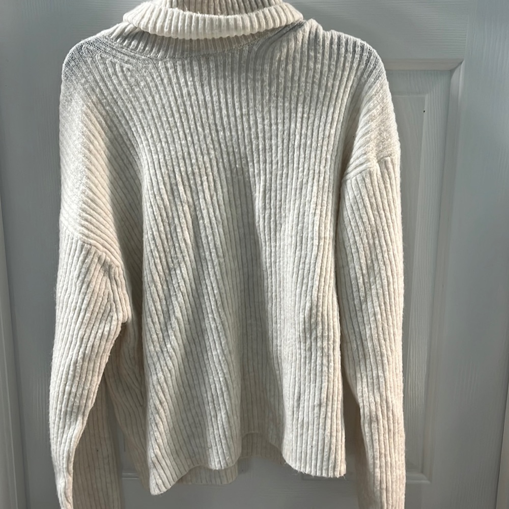 White Turtleneck Sweater